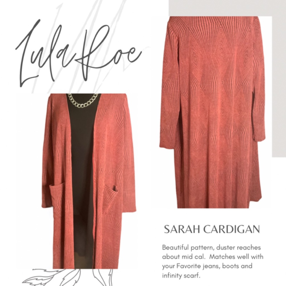 Lularoe Sarah Duster Cardigan New Size Medium
